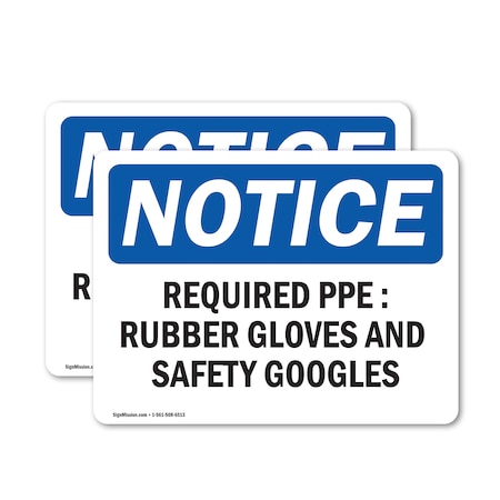 Signmission 7 in Height, 10 in Width, Vinyl Decal, Rectangle OS-2PACK-NS-D-710-L-18045